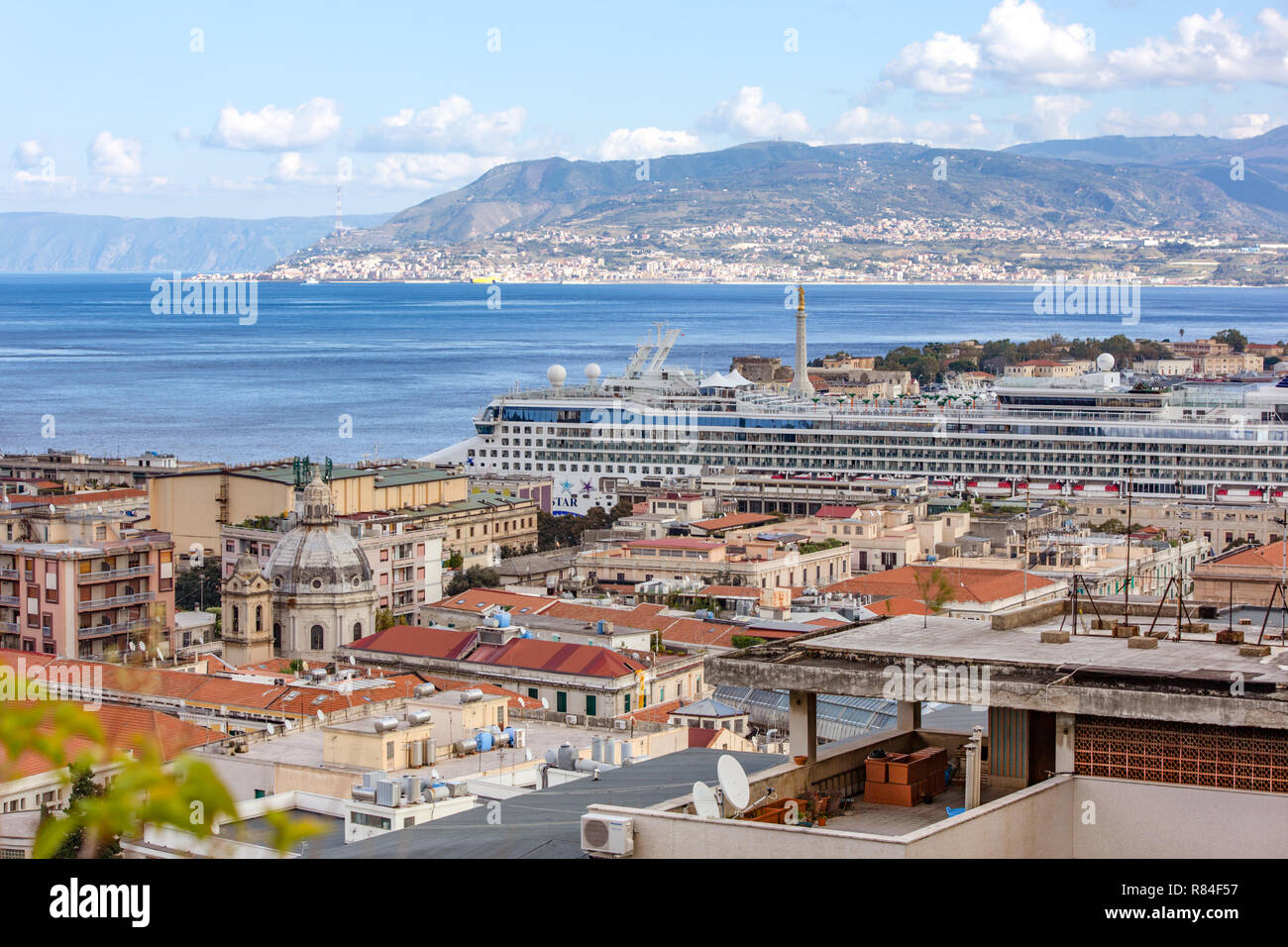 City plan Messina Italy