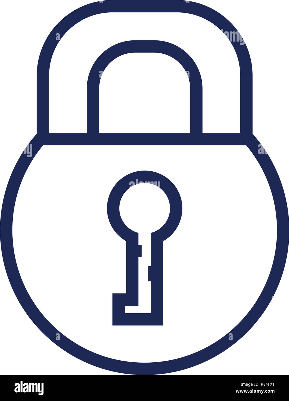 safe secure padlock icon vector illustration design Stock Vector Image ...