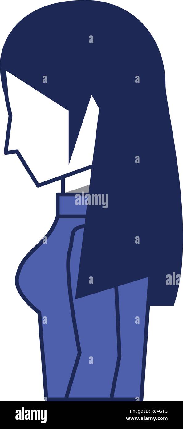 young woman avatar character vector illustration design Stock Vector ...