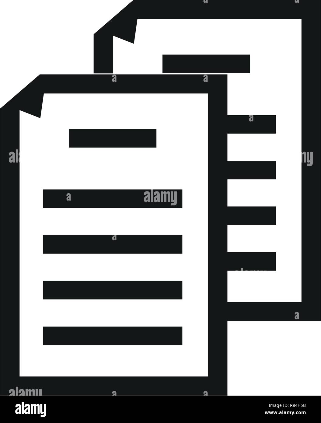 paper documents isolated icon vector illustration design Stock Vector ...