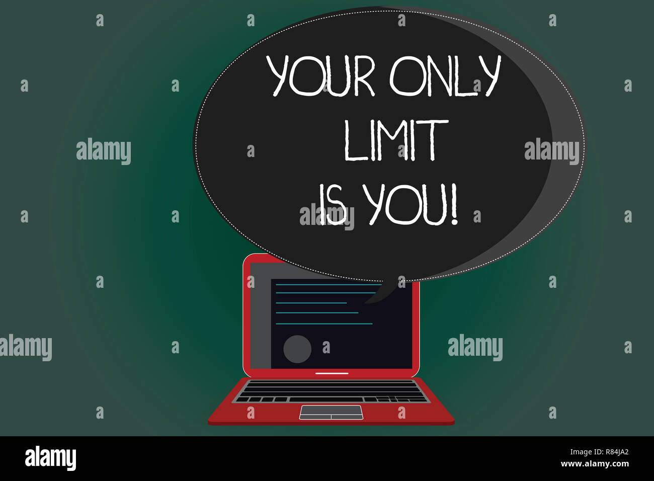 Limit Handwrite Handwriting text writing Your Only Limit Is You. Concept meaning You ...