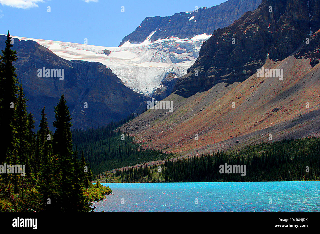 Visit Banff National Park, Alberta , Canada, Bow Lake Stock Photo