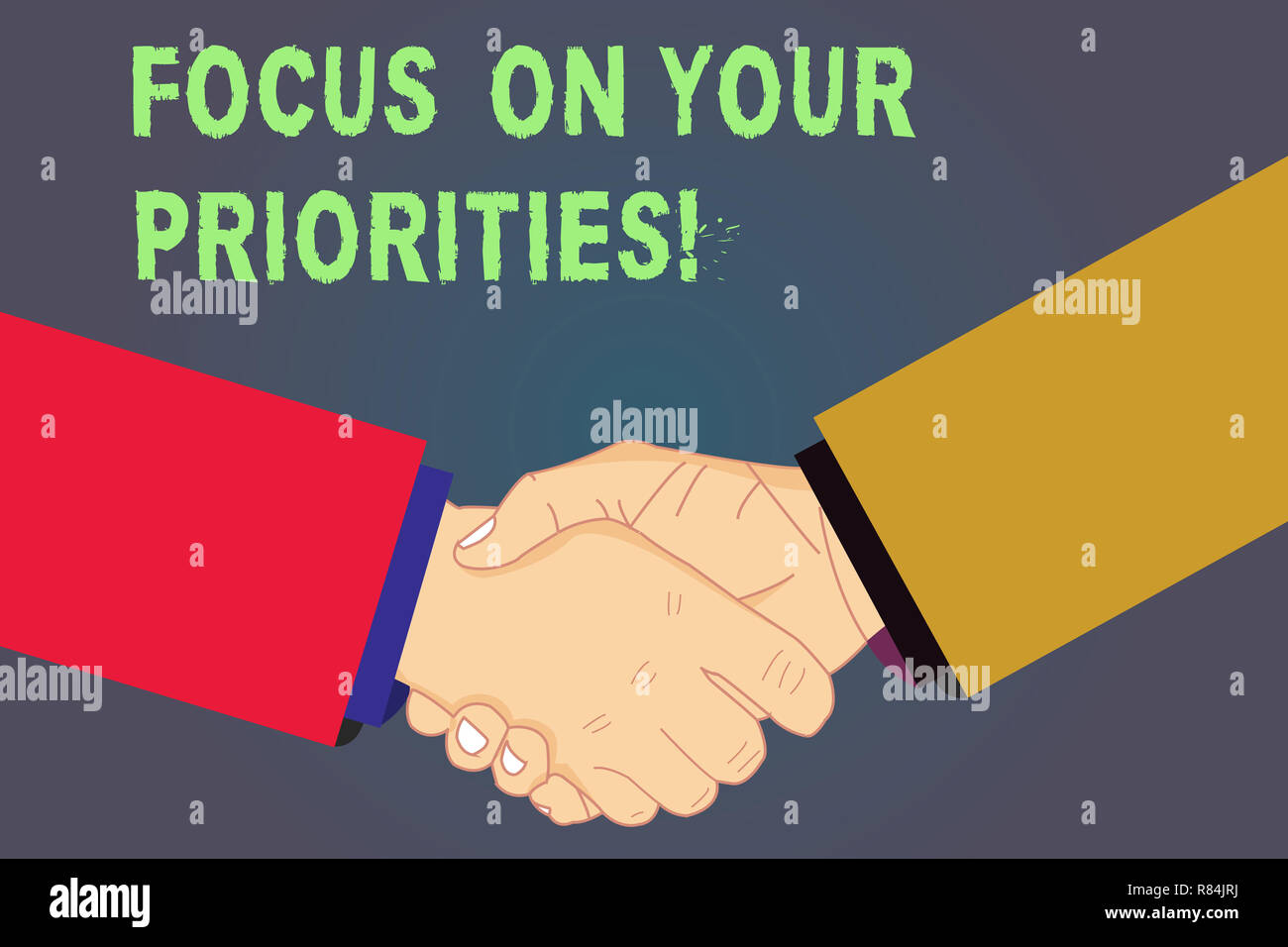 Handwriting text Focus On Your Priorities. Concept meaning Make a plan ...