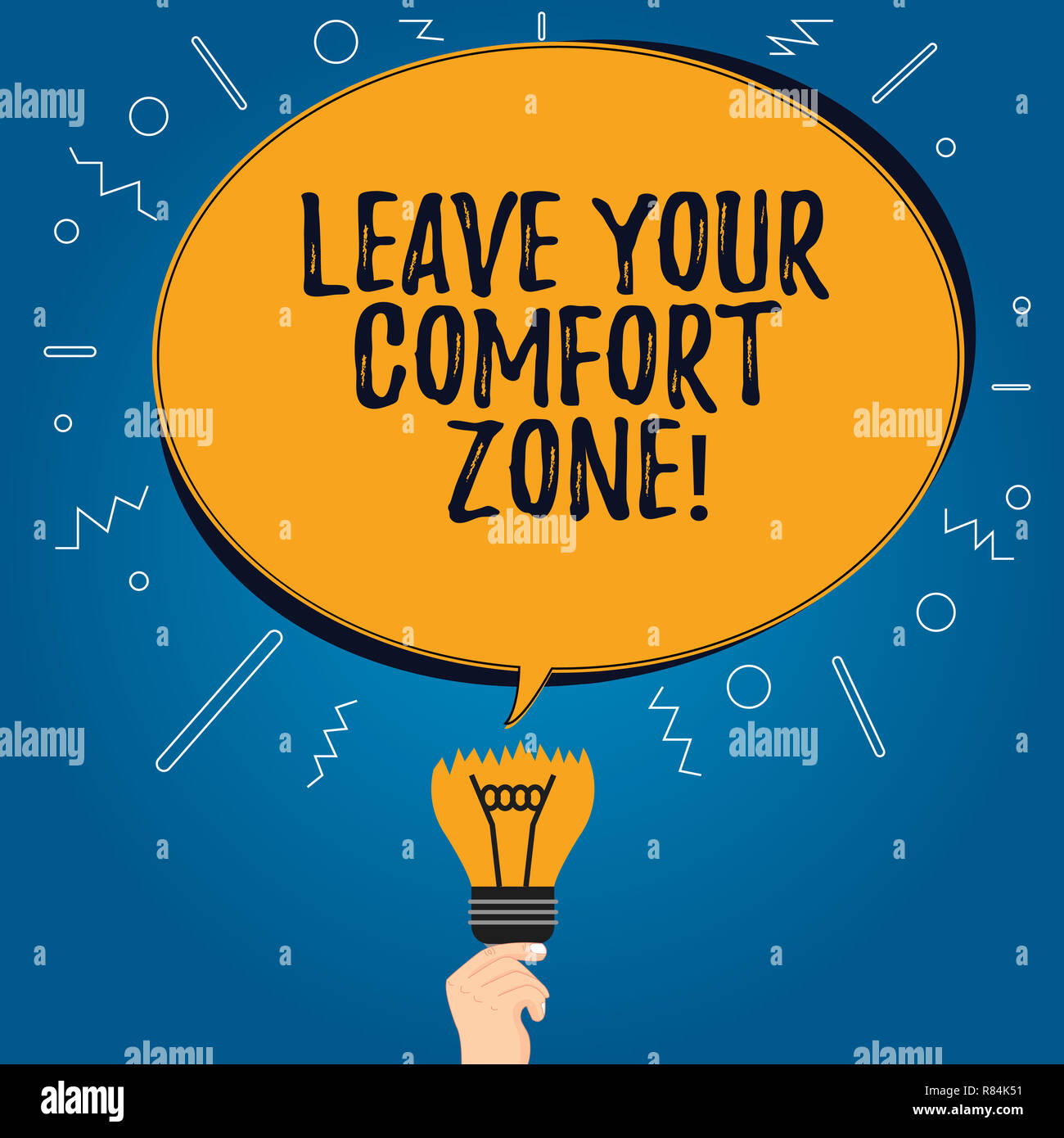 Handwriting Text Leave Your Comfort Zone Concept Meaning Make