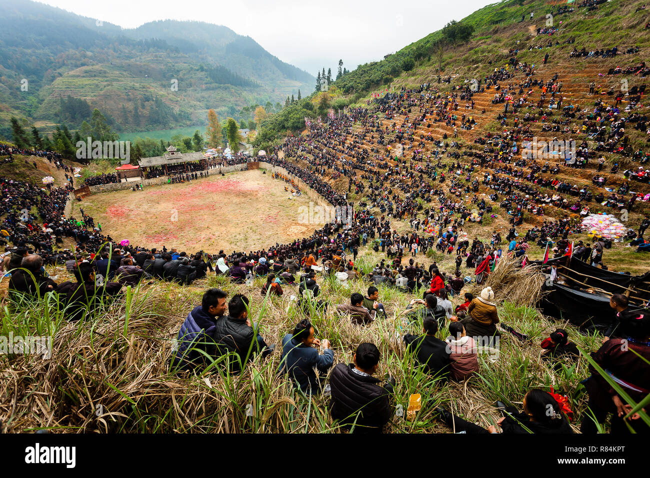 Water buffalo fighting festival in Heko village Guizhou province China