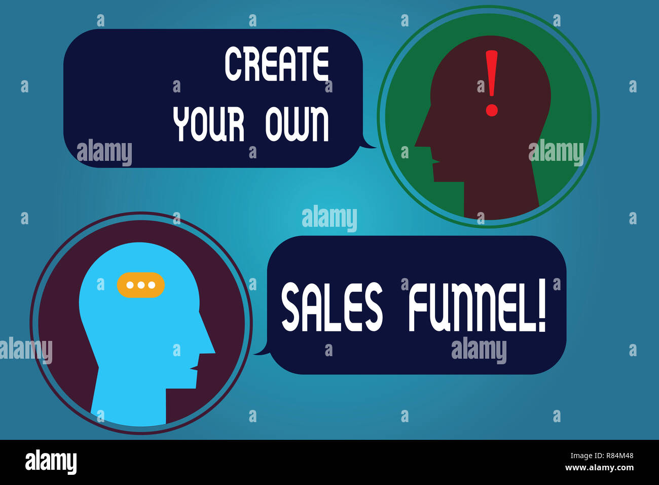 Writing Note Showing Create Your Own Sales Funnel Business