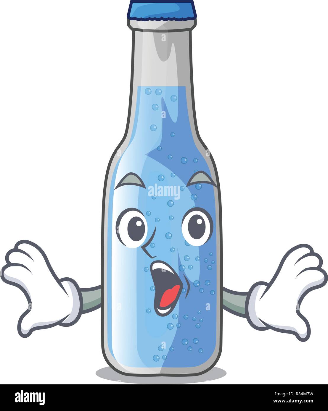 Surprised glass of soda water on character Stock Vector Image & Art Alamy