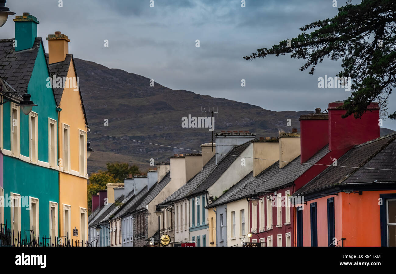 The charming small town of Kenmare (the little nest), on the ring of kerry  and the ring of Beara, in the south of County Kerry, Ireland Stock Photo -  Alamy