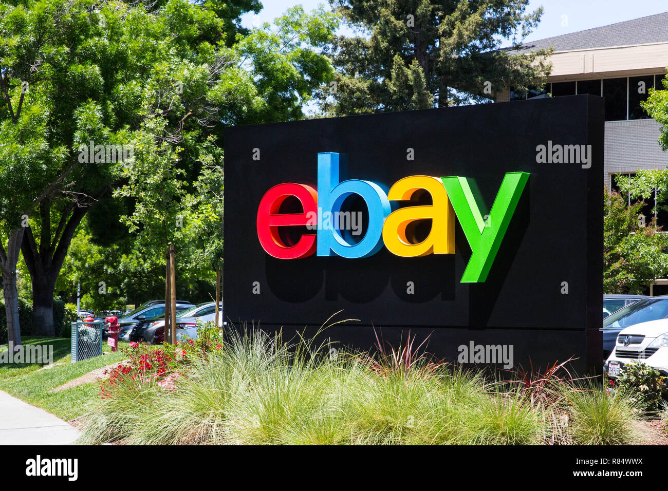 San Jose, California, USA May 21, 2018 eBay's headquarters campus