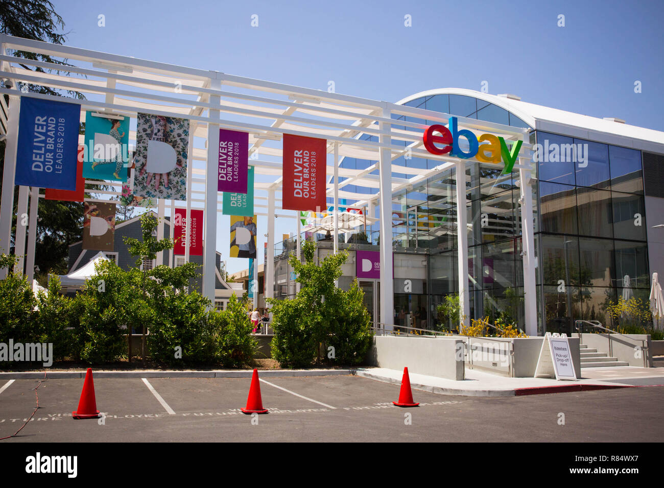 San Jose, California, USA May 21, 2018 eBay's headquarters campus