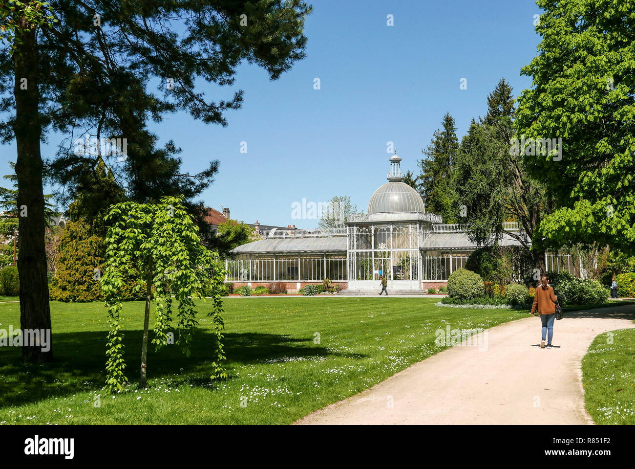 Tarbes (south-western France): Jardin Massey, built in the XIXth century, was awarded the  'Jardin remarquable' label (Remarkable Garden of France) by Stock Photo