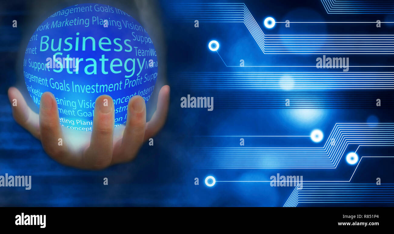Business Strategy Earth globe connected Innovation with ideas and ...