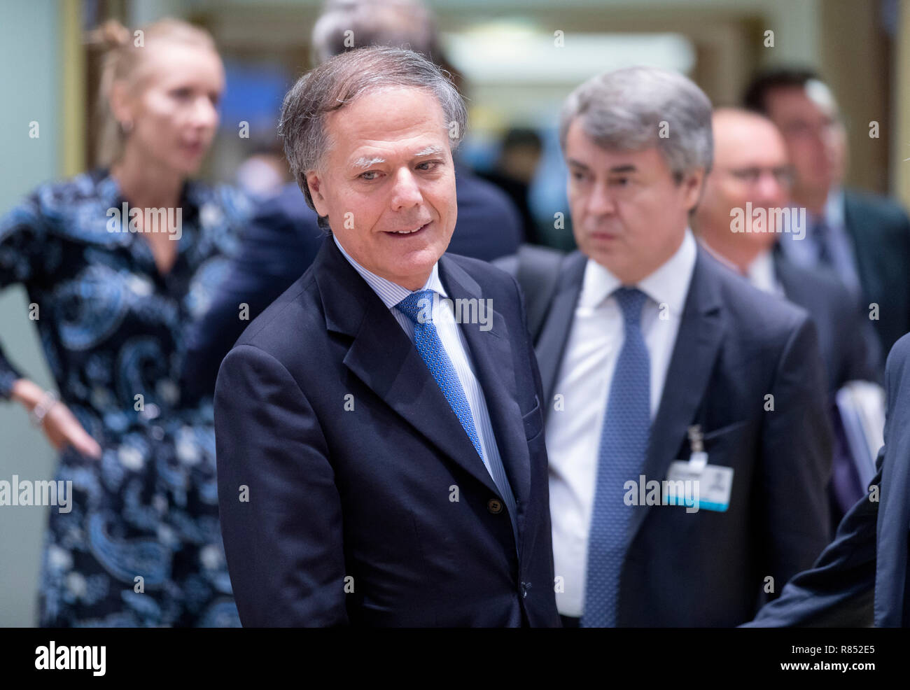 Belgium, Brussels, on 2018/09/18: Enzo Moavero Milanesi, Italian Minister of Foreign Affairs *** Local Caption *** Stock Photo