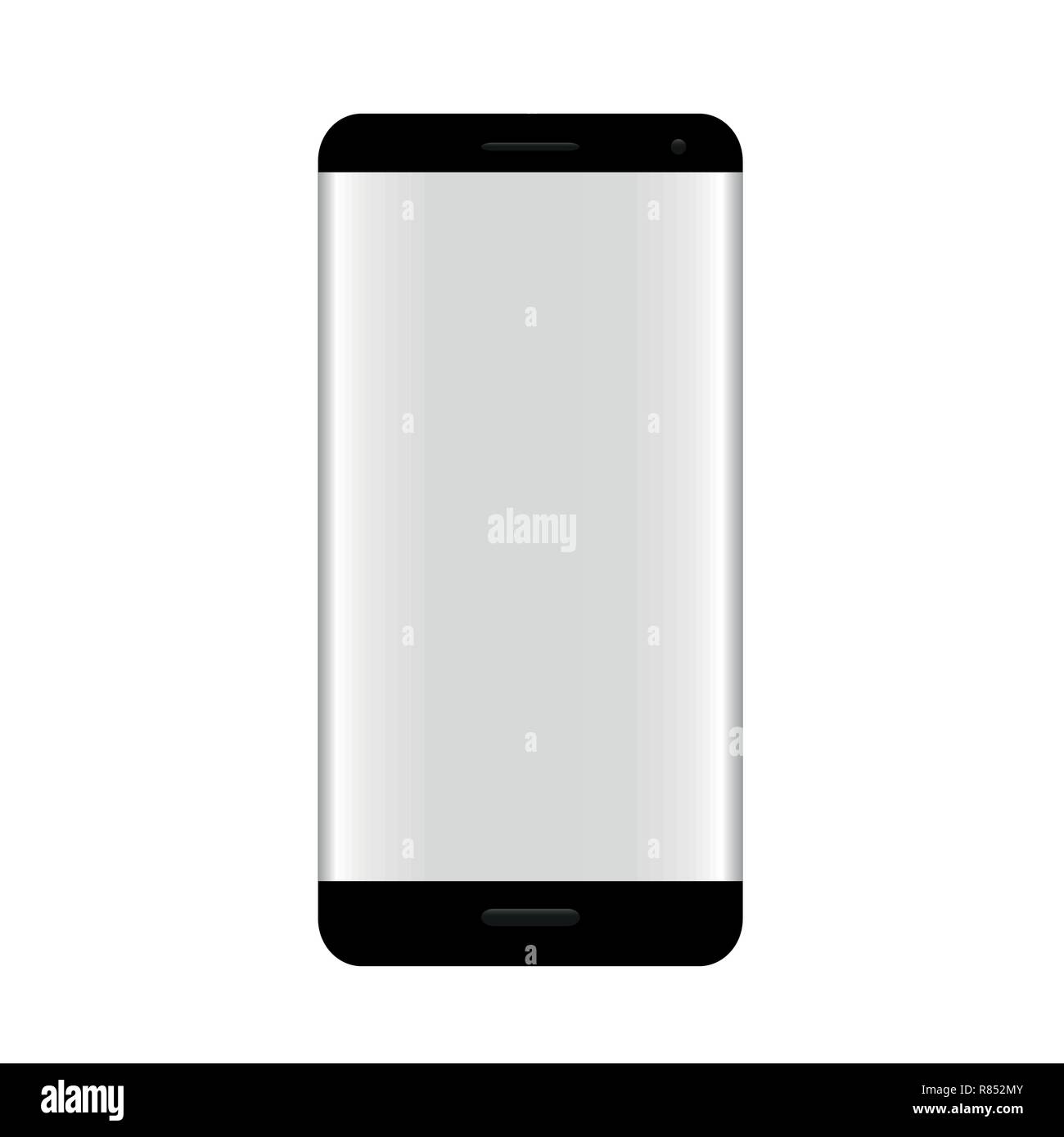 modern black smartphone on white background vector illustration EPS10 ...