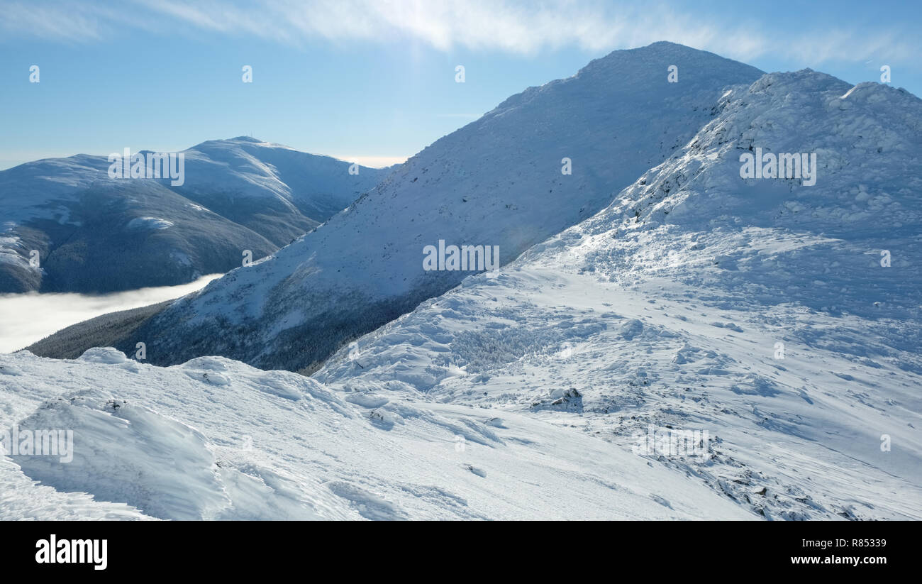 Mount Washington and Mount Adams, New Hampshire, as viewed from the