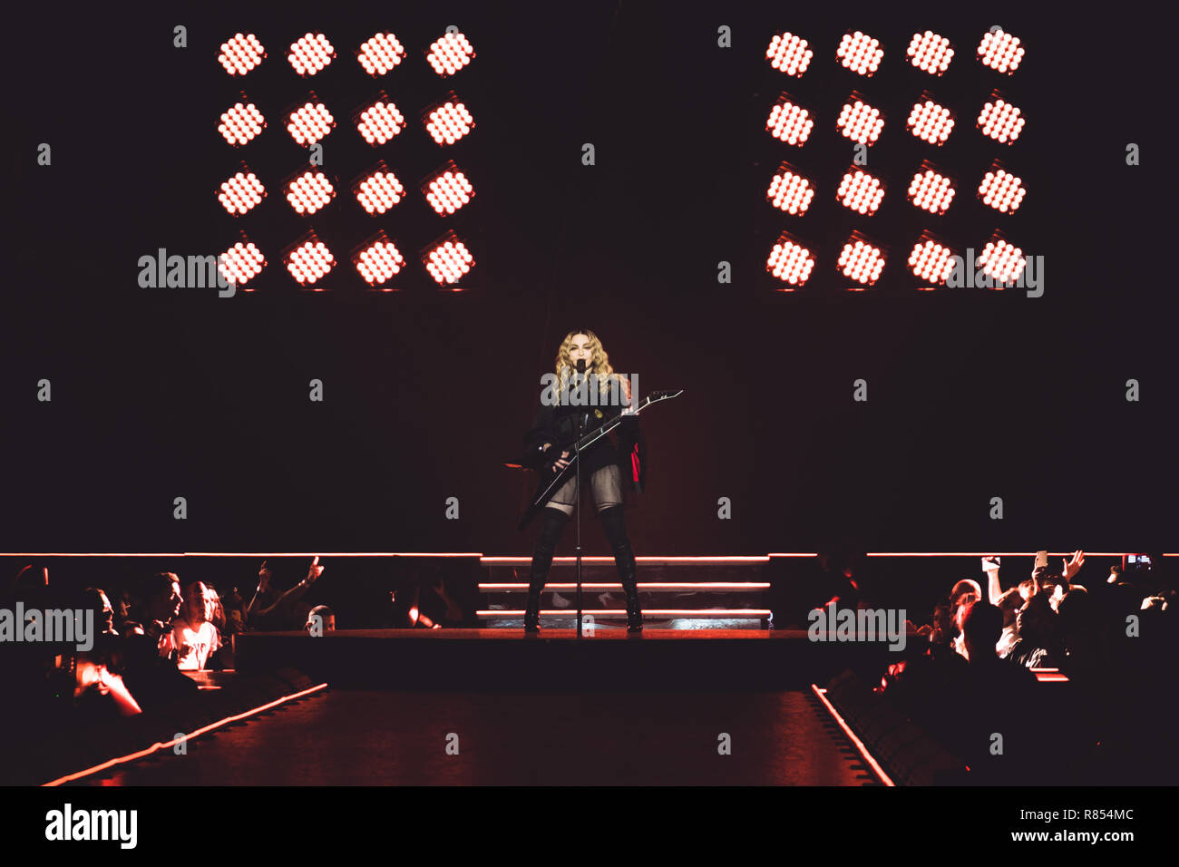 The American singer Madonna performing live on stage in Berlin for her 'Rebel Heart' world tour 2015 Photo: Alessandro Bosio/Alamy Stock Photo
