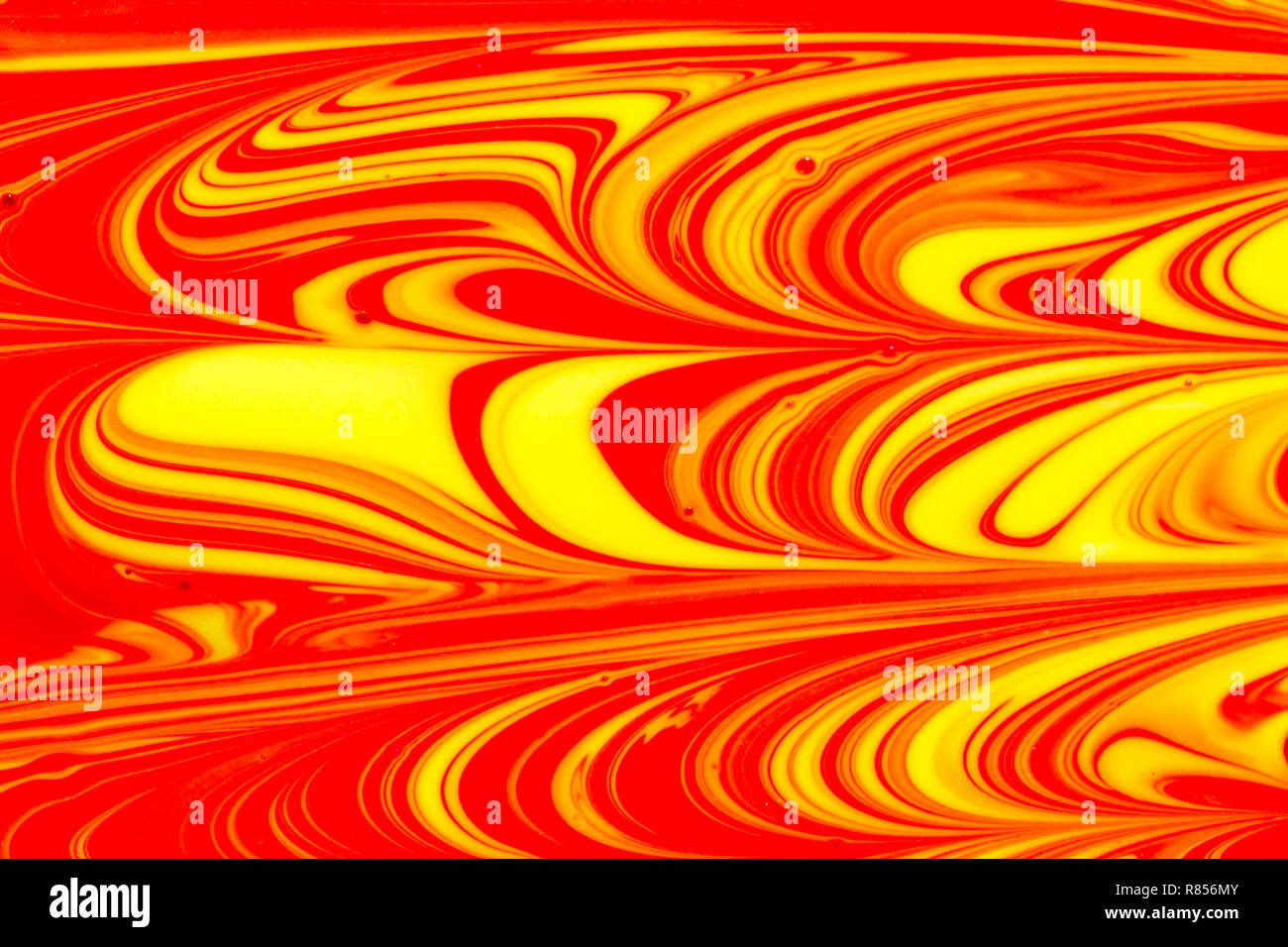 Abstract Background Of Red Orange And Yellow Swirls Of Liquid Pant Stock Photo Alamy