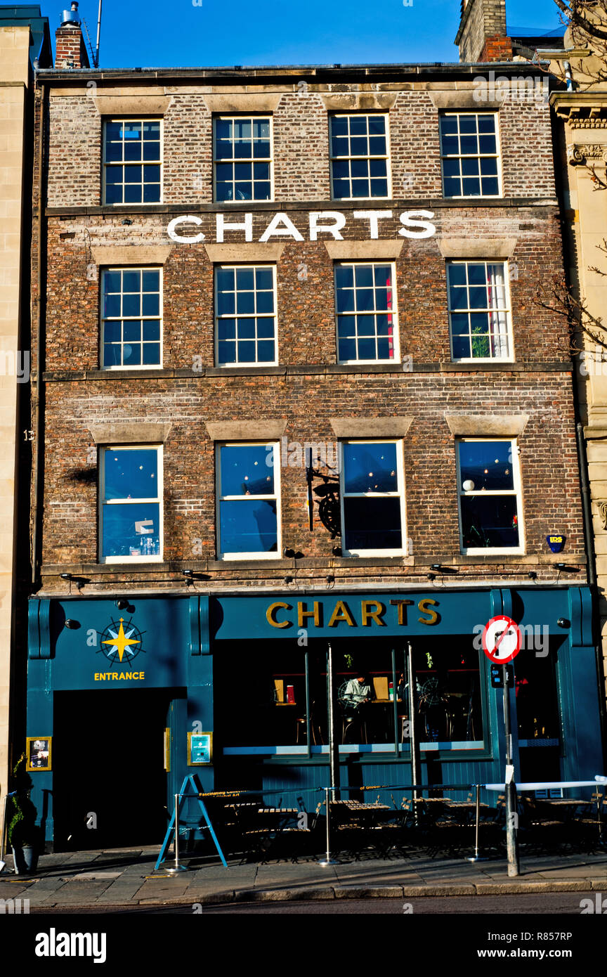 Charts Bar, Quayside, Newcastle upon Tyne, England Stock Photo