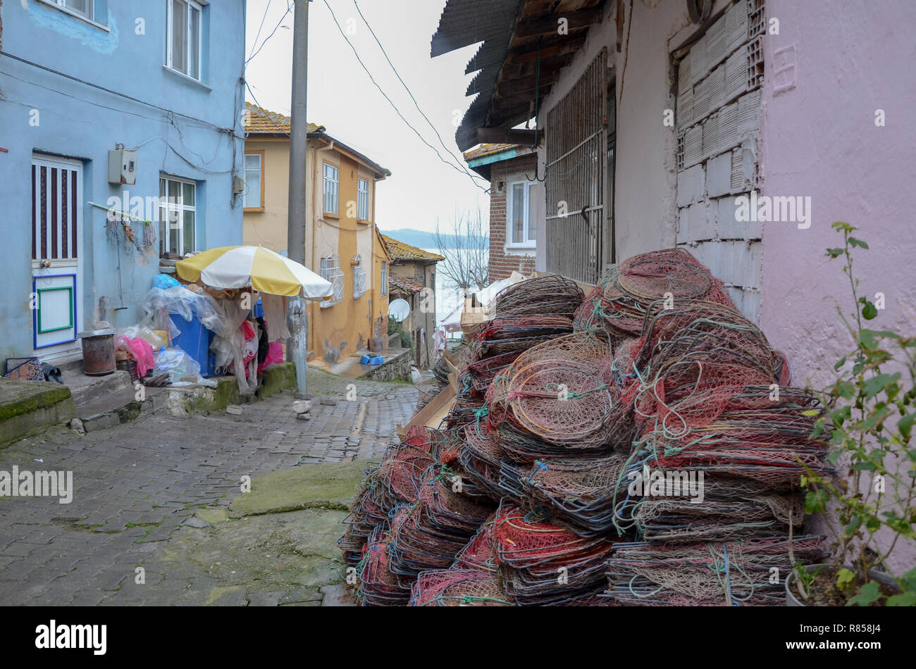 Fish trap basket hires stock photography and images Alamy