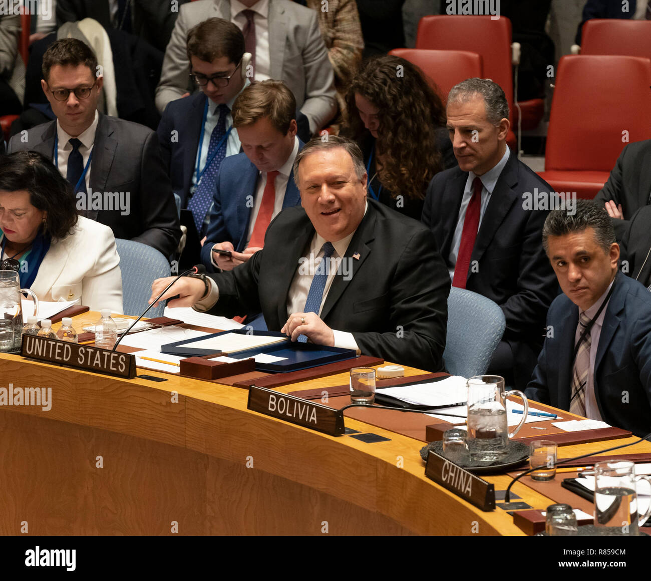 US Secretary of State Mike Pompeo attends Security Council Considers