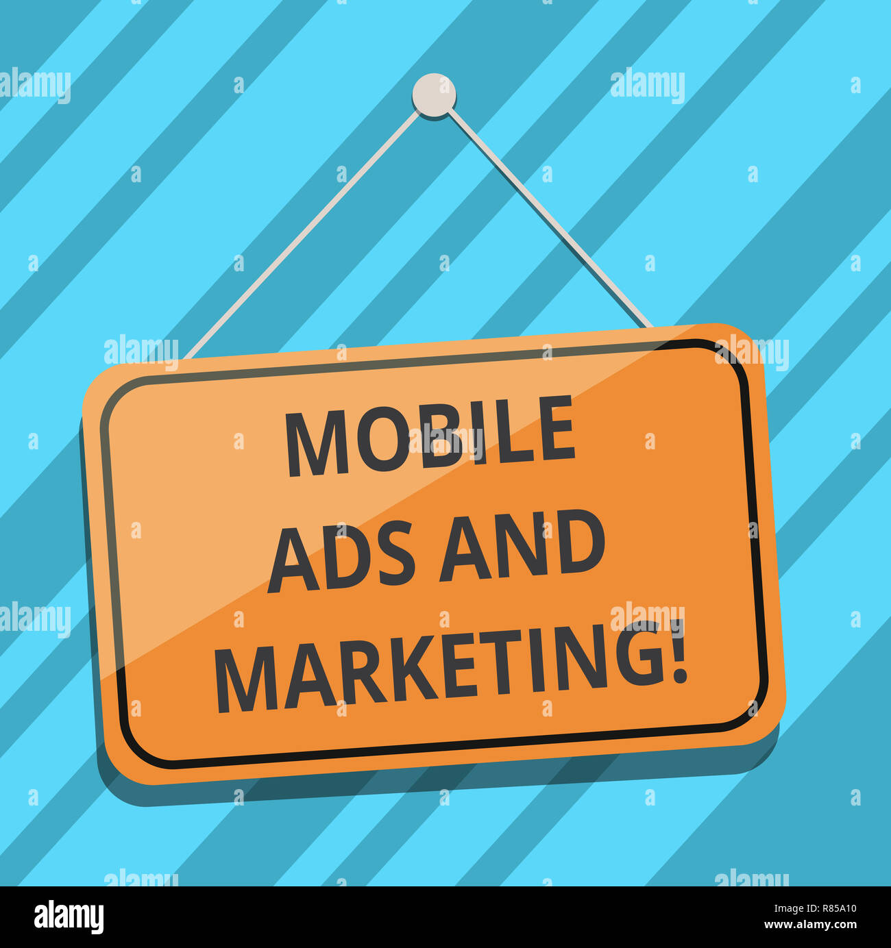 Text sign showing Mobile Ads And Marketing. Conceptual photo Online ...