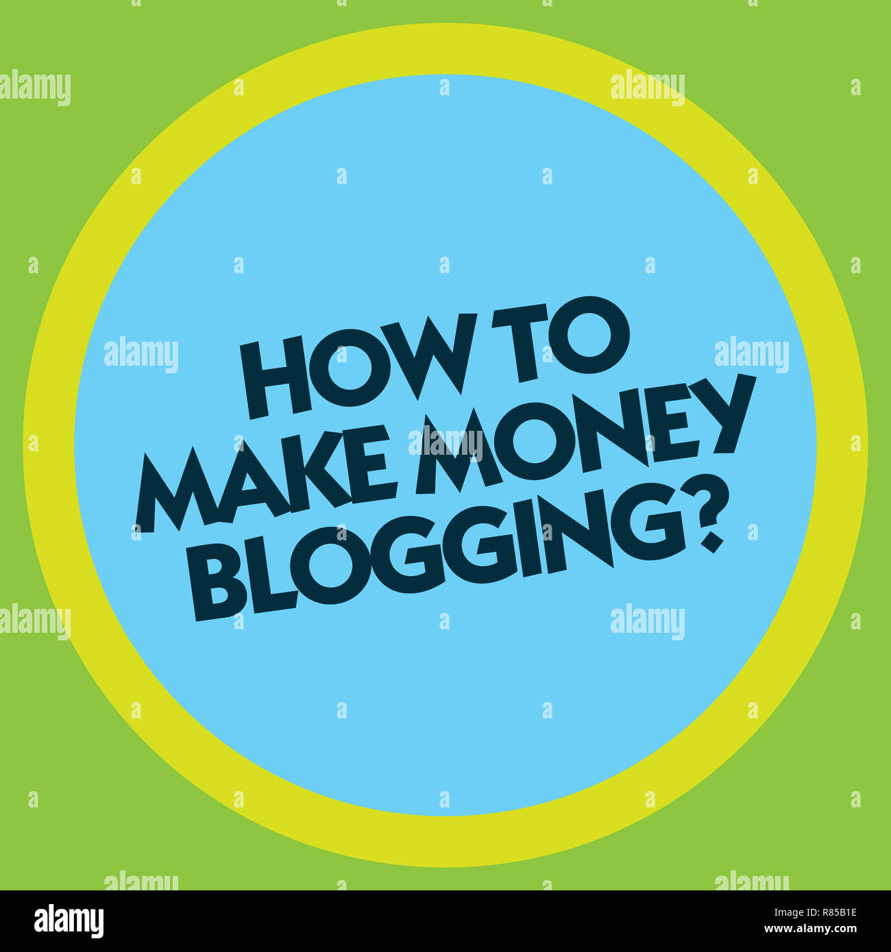 Writing Note Showing How To Make Money Bloggingquestion Business - writing note showing how to make money bloggingquestion business photo showcasing blogger online modern advertising circle with border multi color ro