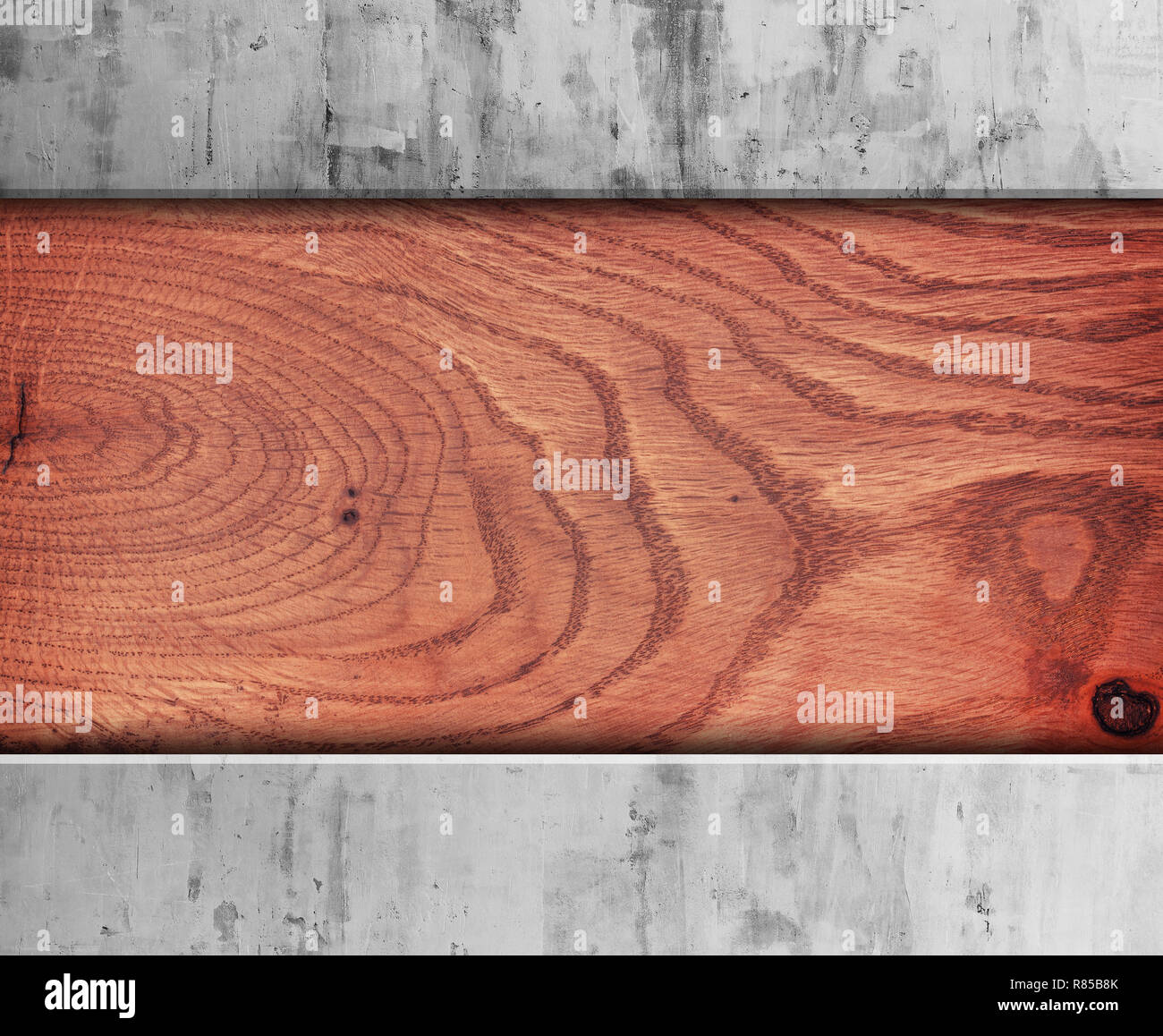wood board on concrete wall Stock Photo - Alamy - Cold Sisted Concrete Past Board Wood Plank