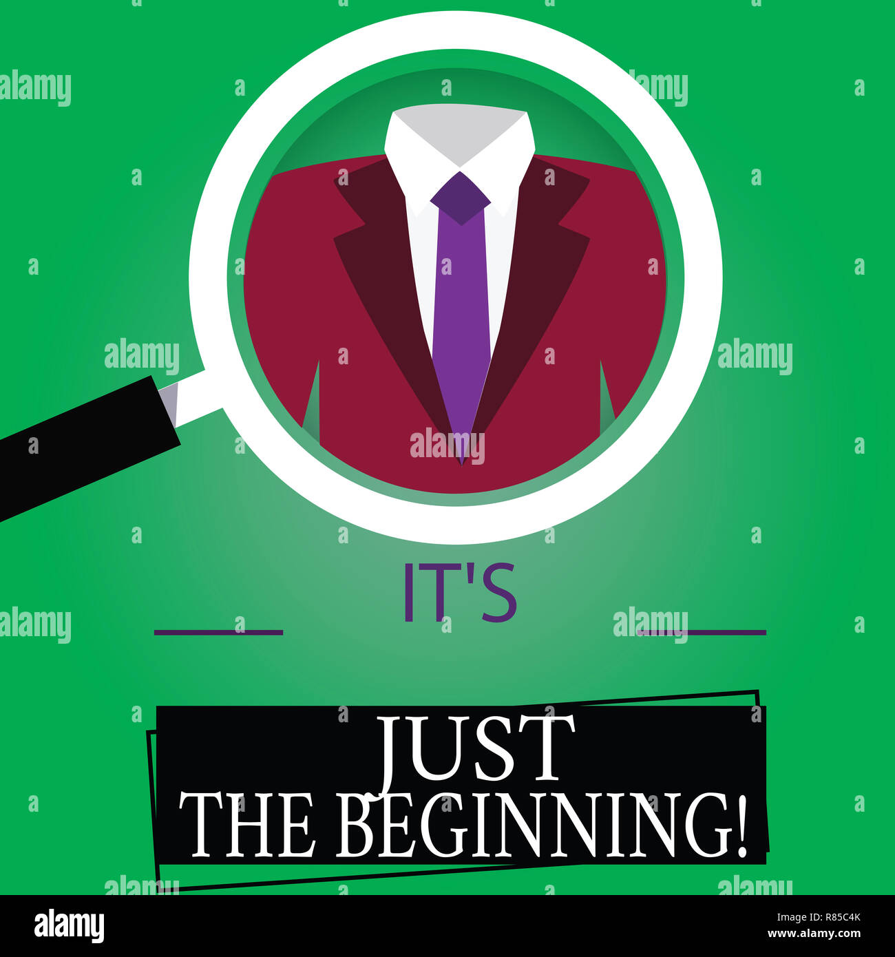 Text sign showing It S Is Just The Beginning. Conceptual photo Only ...