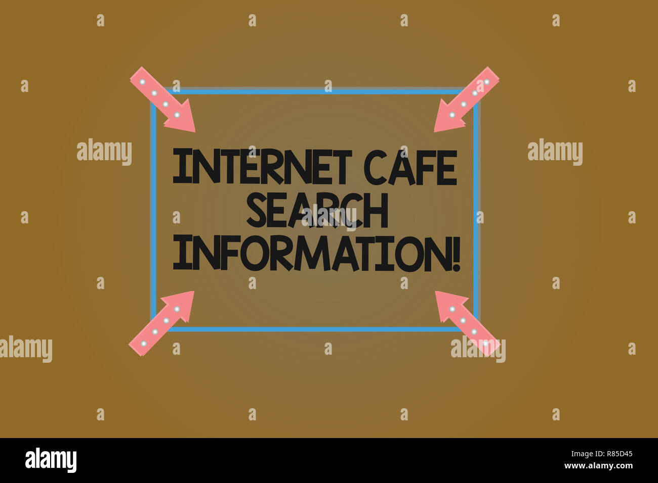 Text sign showing Internet Cafe Search Information. Conceptual photo ...
