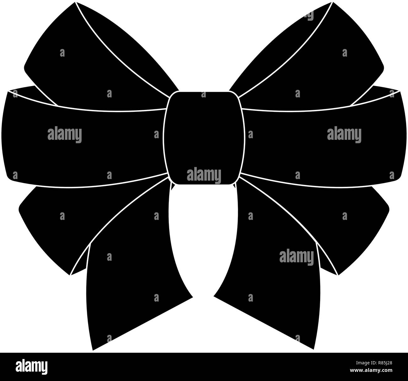 Black bow. Flat icon Stock Vector Image & Art Alamy