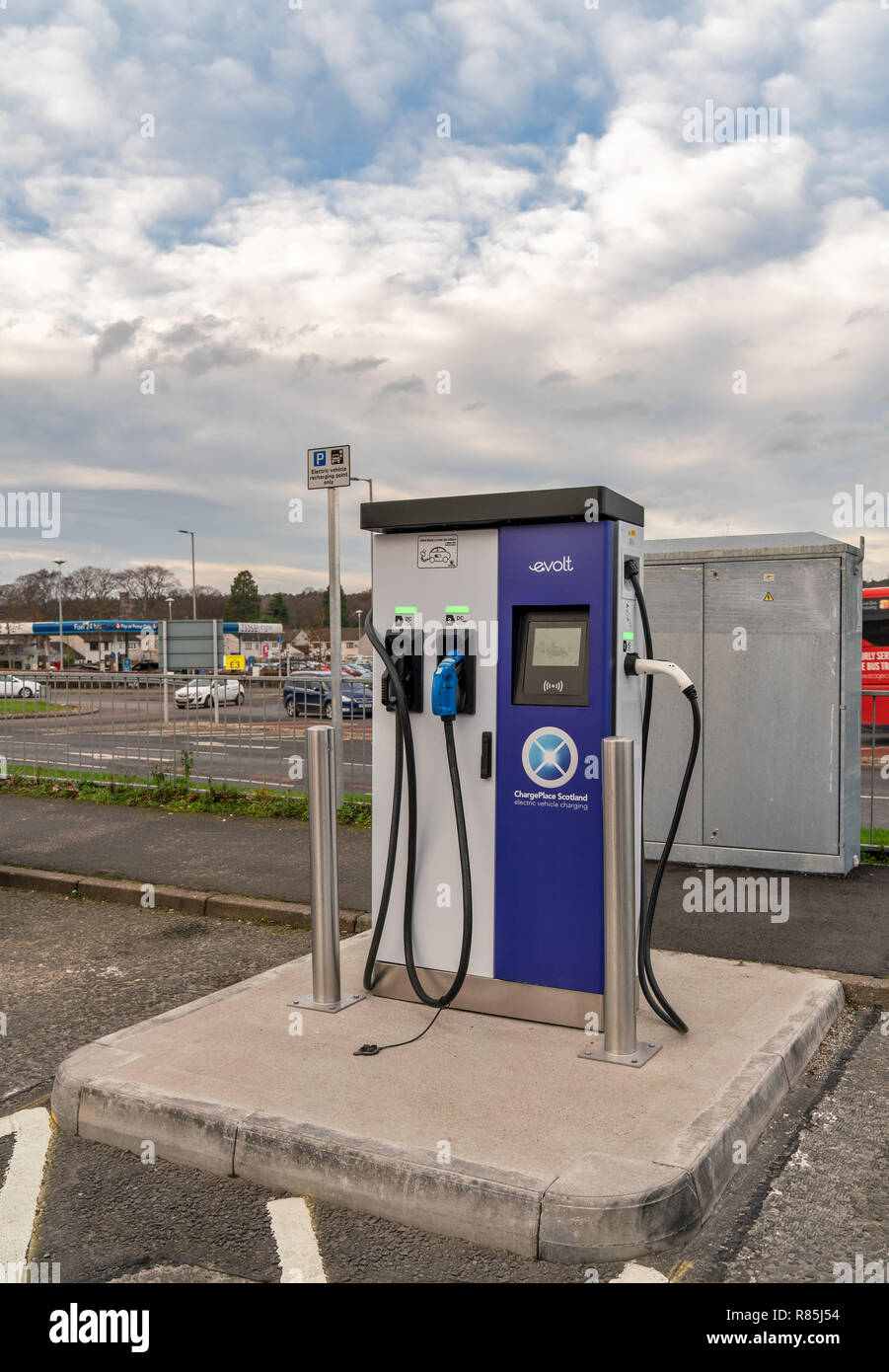 Electric charging scotland hi res stock photography and images