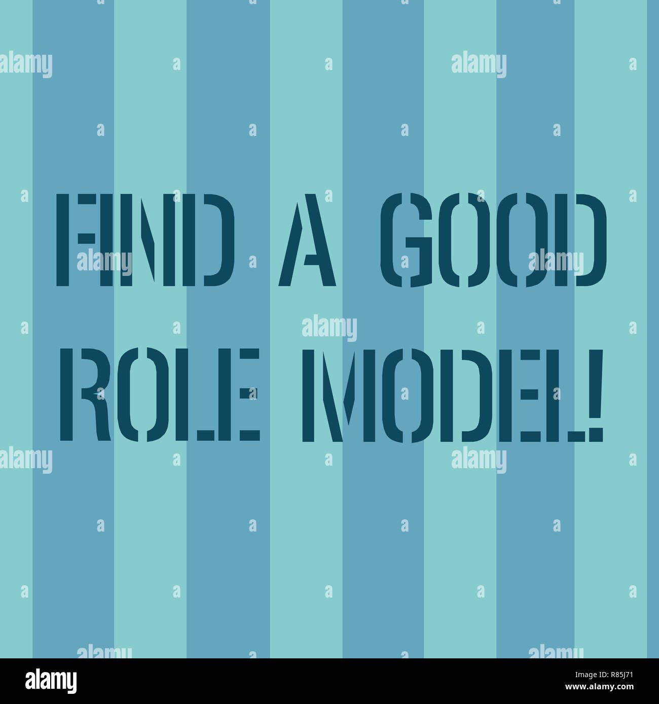 Conceptual hand writing showing Find A Good Role Model. Business photo ...