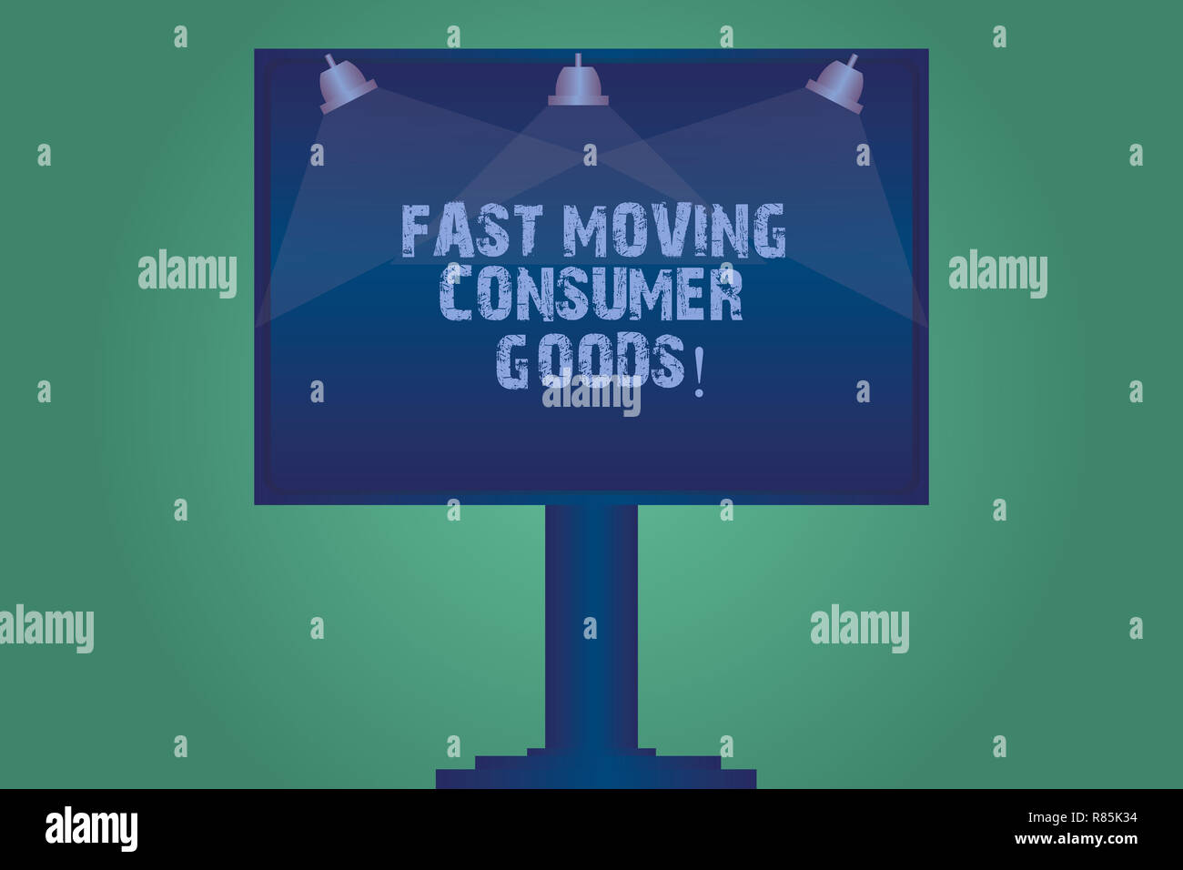 Handwriting text Fast Moving Consumer Goods. Concept meaning High