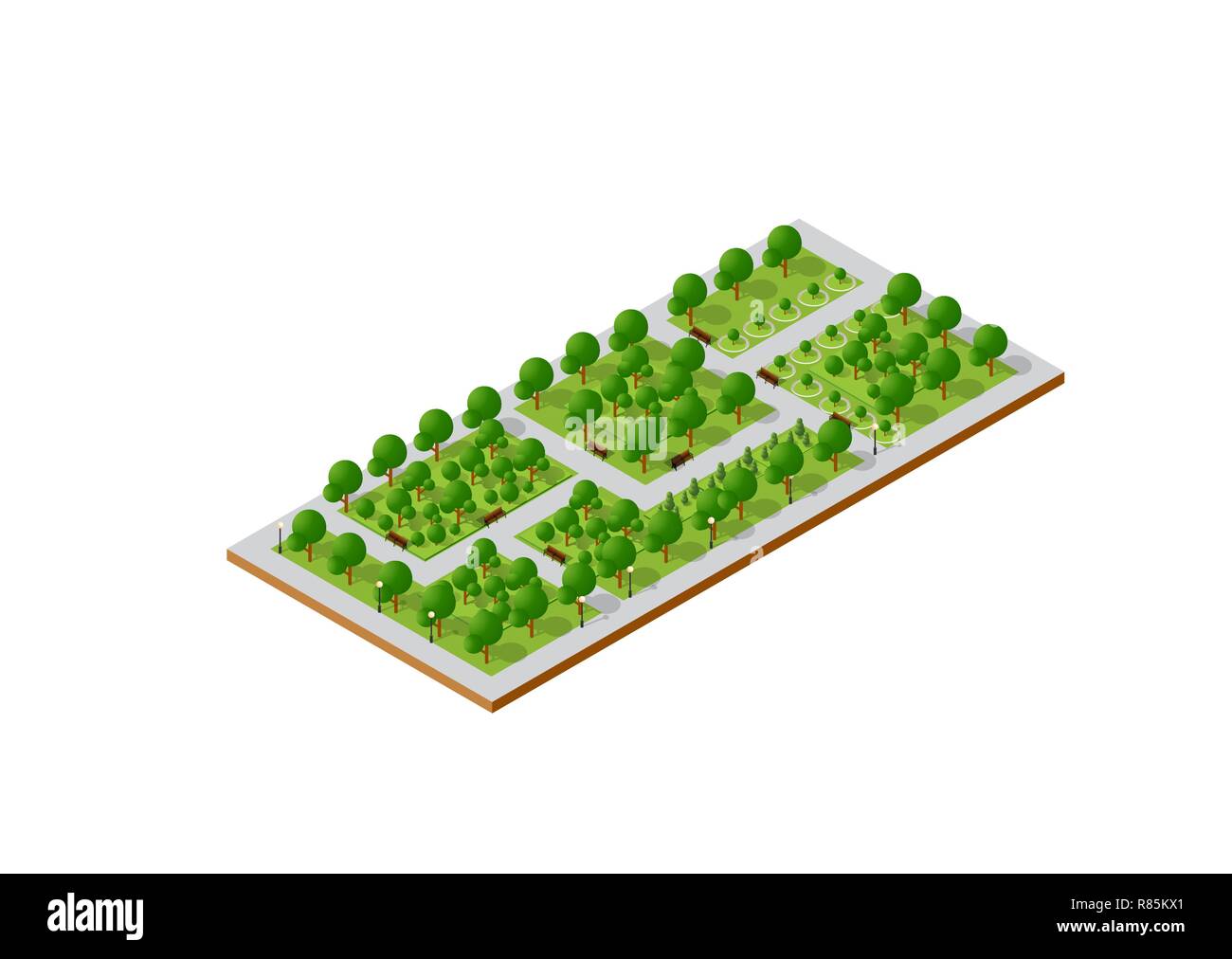 Isometric 3D city Stock Vector Image & Art - Alamy