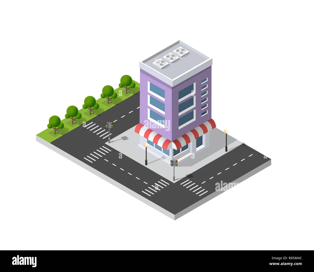 Isometric 3D city Stock Vector Image & Art - Alamy