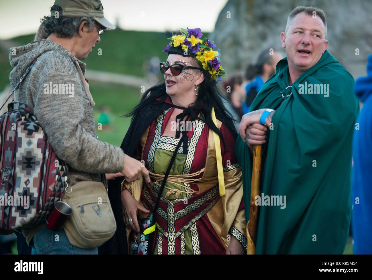 Summer Solstice at Avebury 2018 Stock Photo