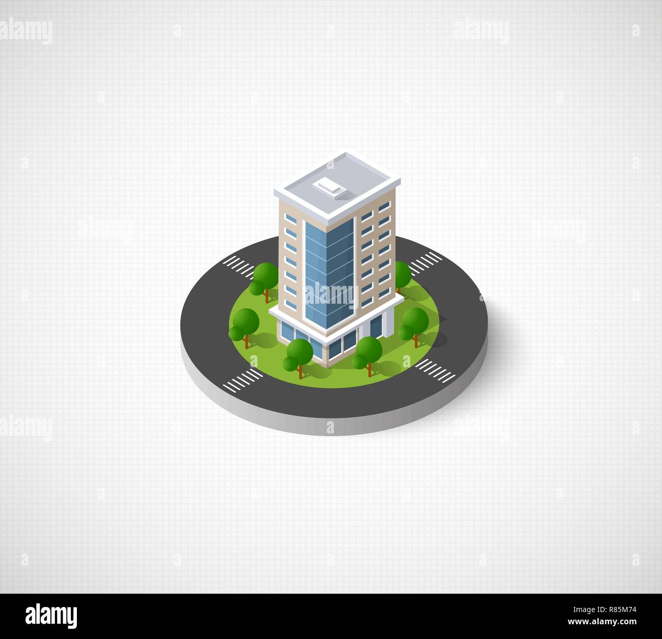 Isometric 3D city Stock Vector Image & Art - Alamy
