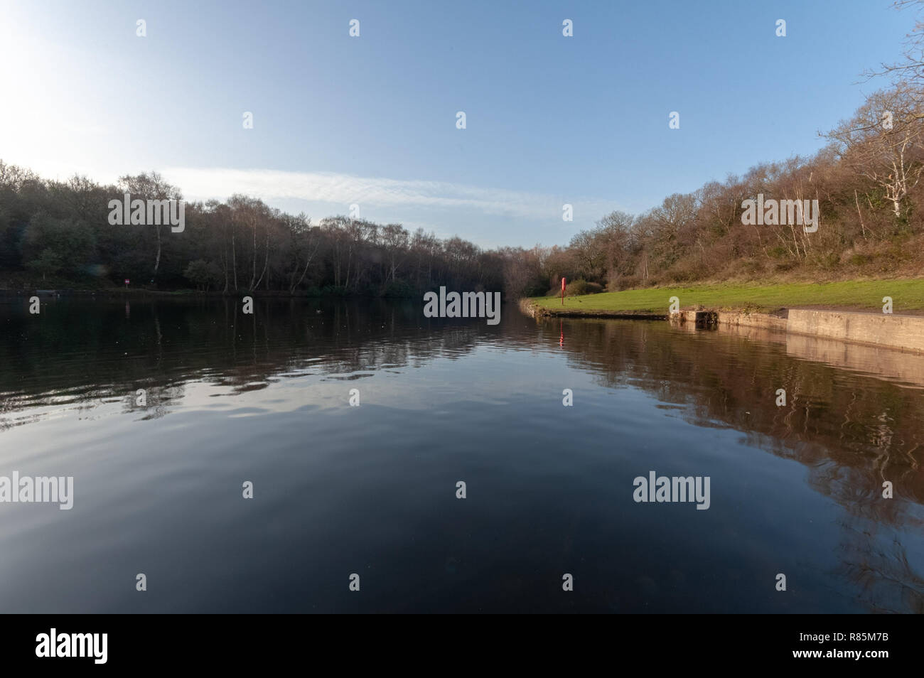 Men fishing at Keepers Pool in Sutton Park, Sutton Coldfield near  Birmingham Stock Photo - Alamy