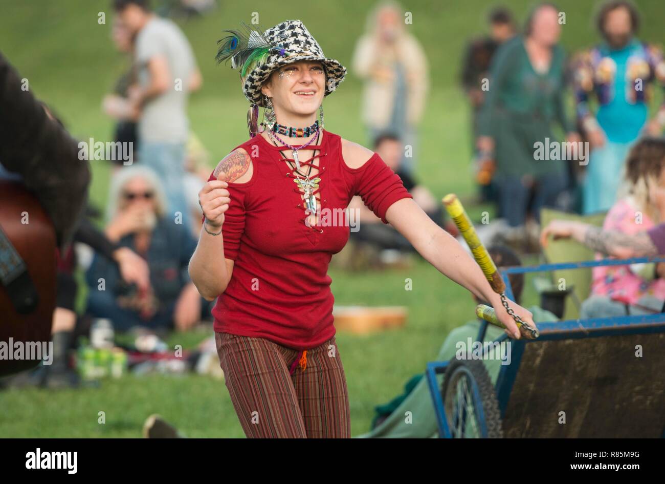 Summer Solstice at Avebury 2018 Stock Photo Alamy