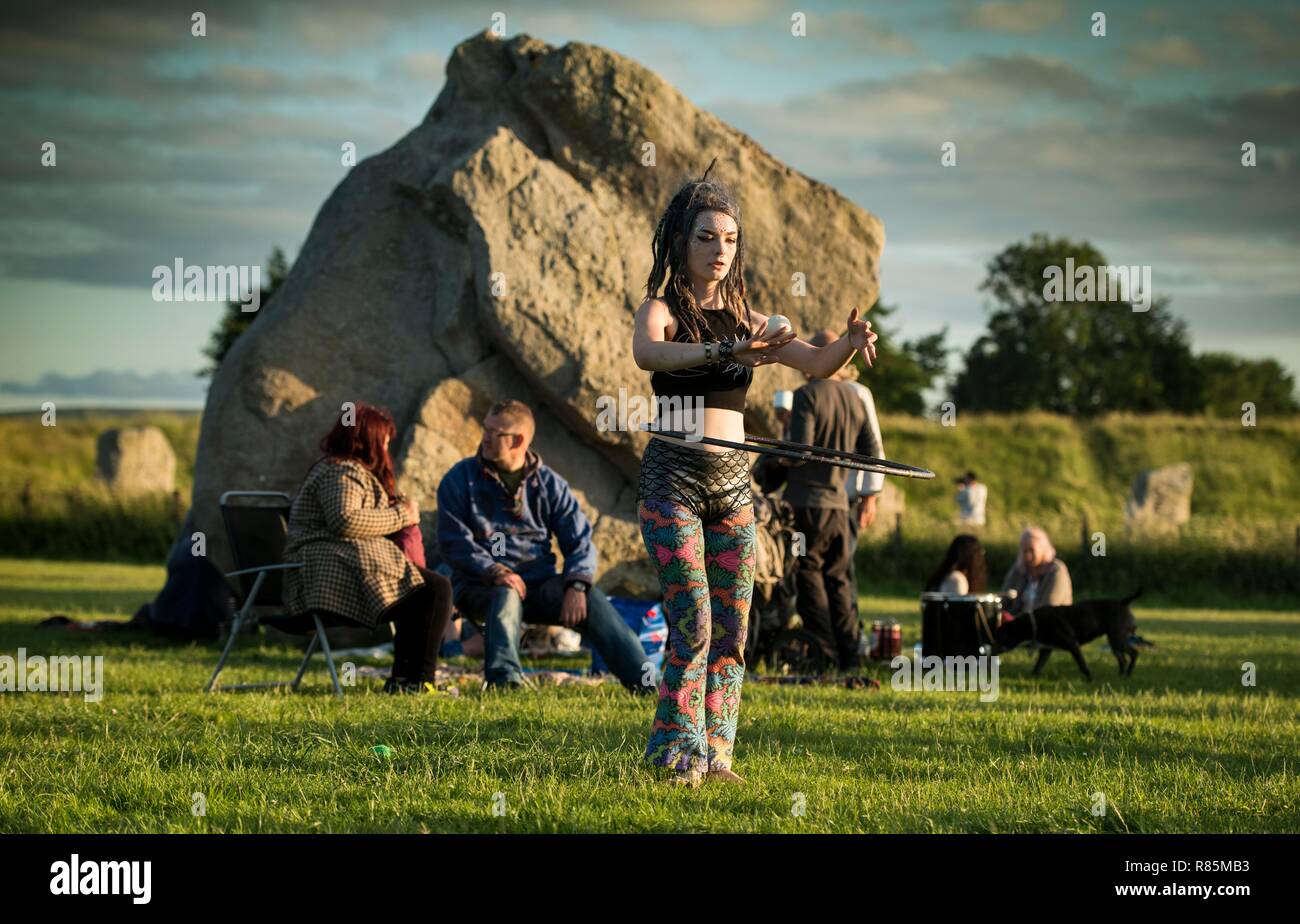 Summer Solstice at Avebury 2018 Stock Photo Alamy