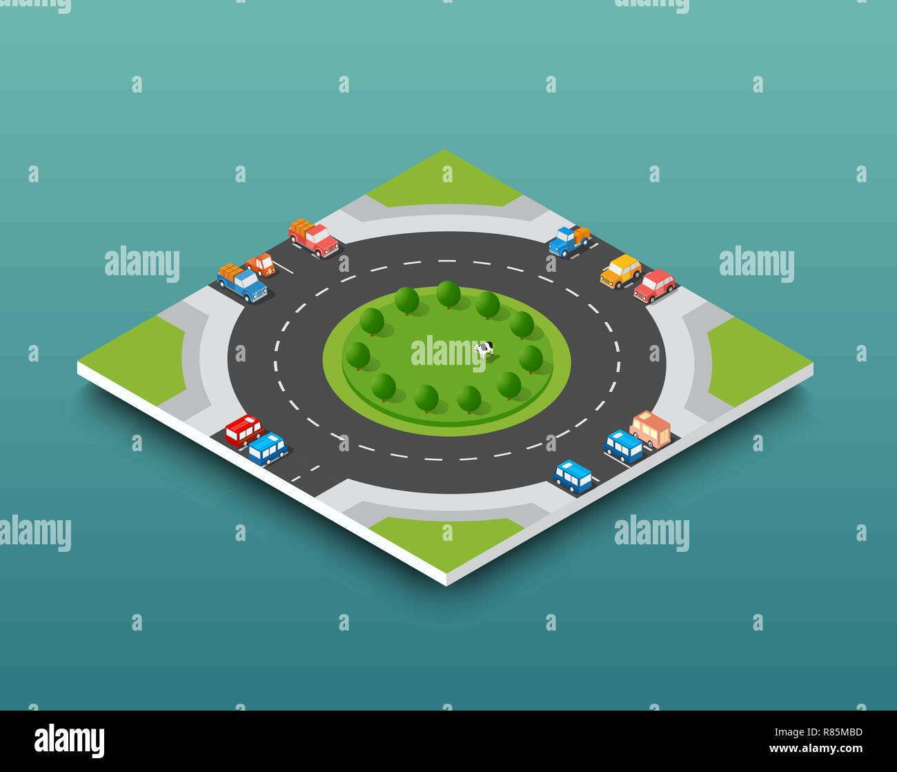 Isometric 3D city Stock Vector Image & Art - Alamy