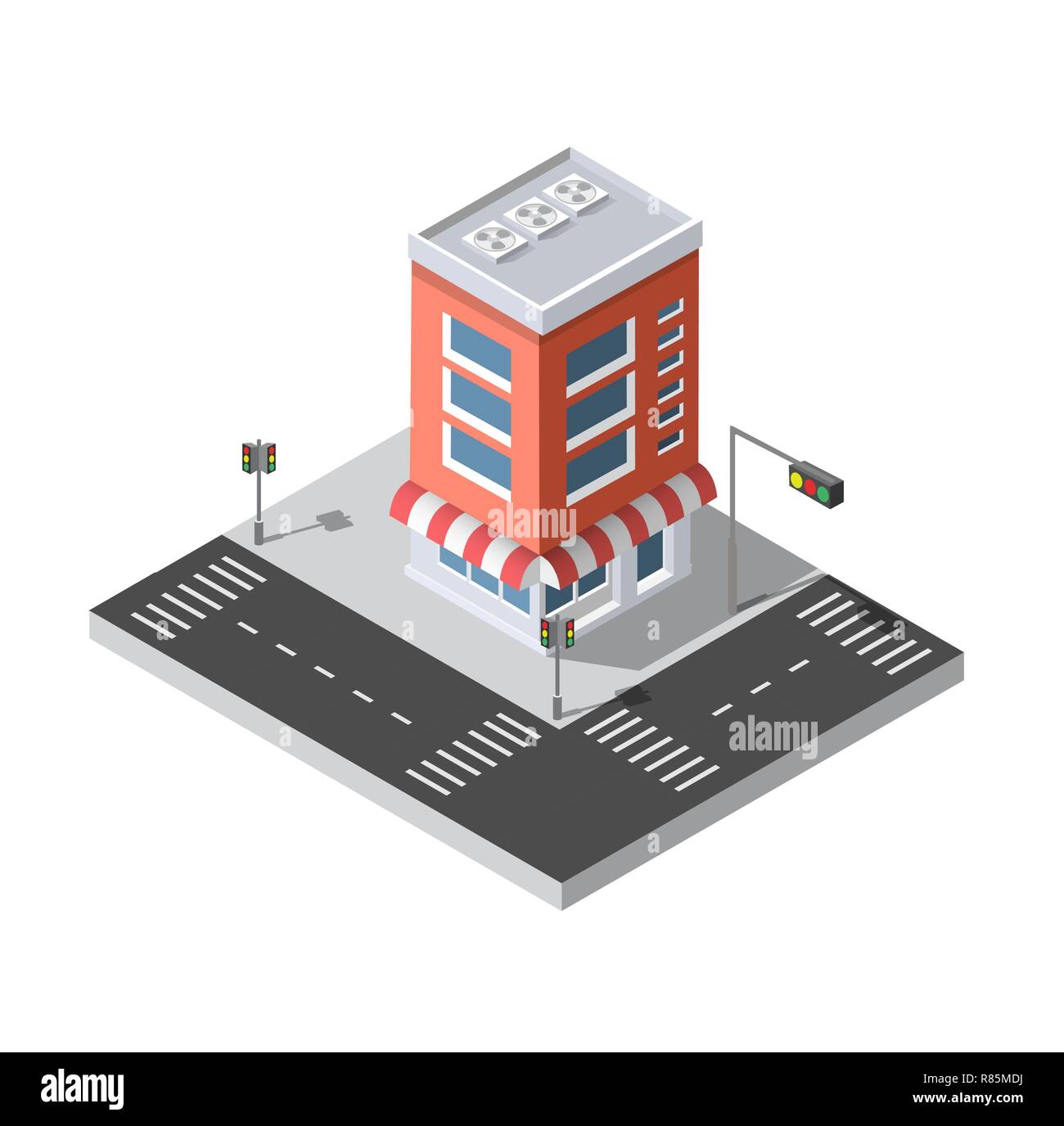 Isometric 3D city Stock Vector Image & Art - Alamy