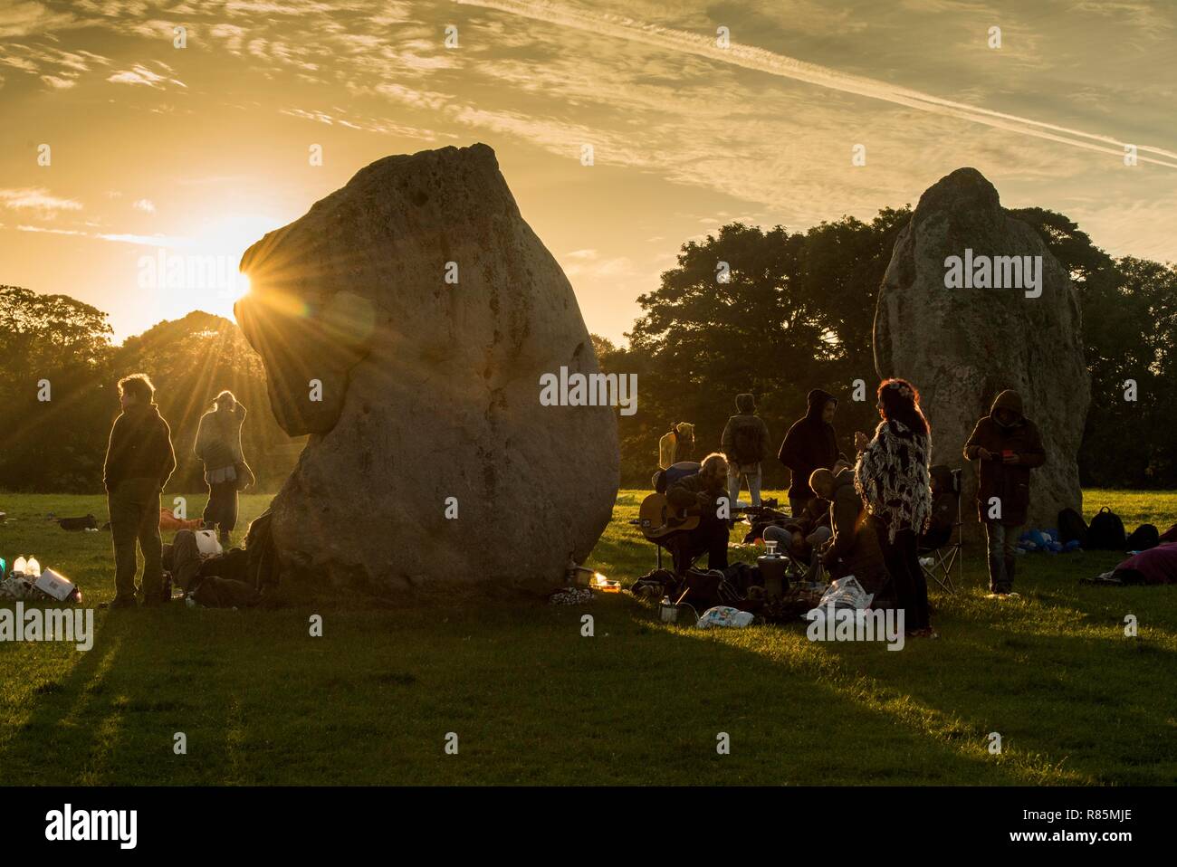 Summer Solstice at Avebury 2018 Stock Photo Alamy