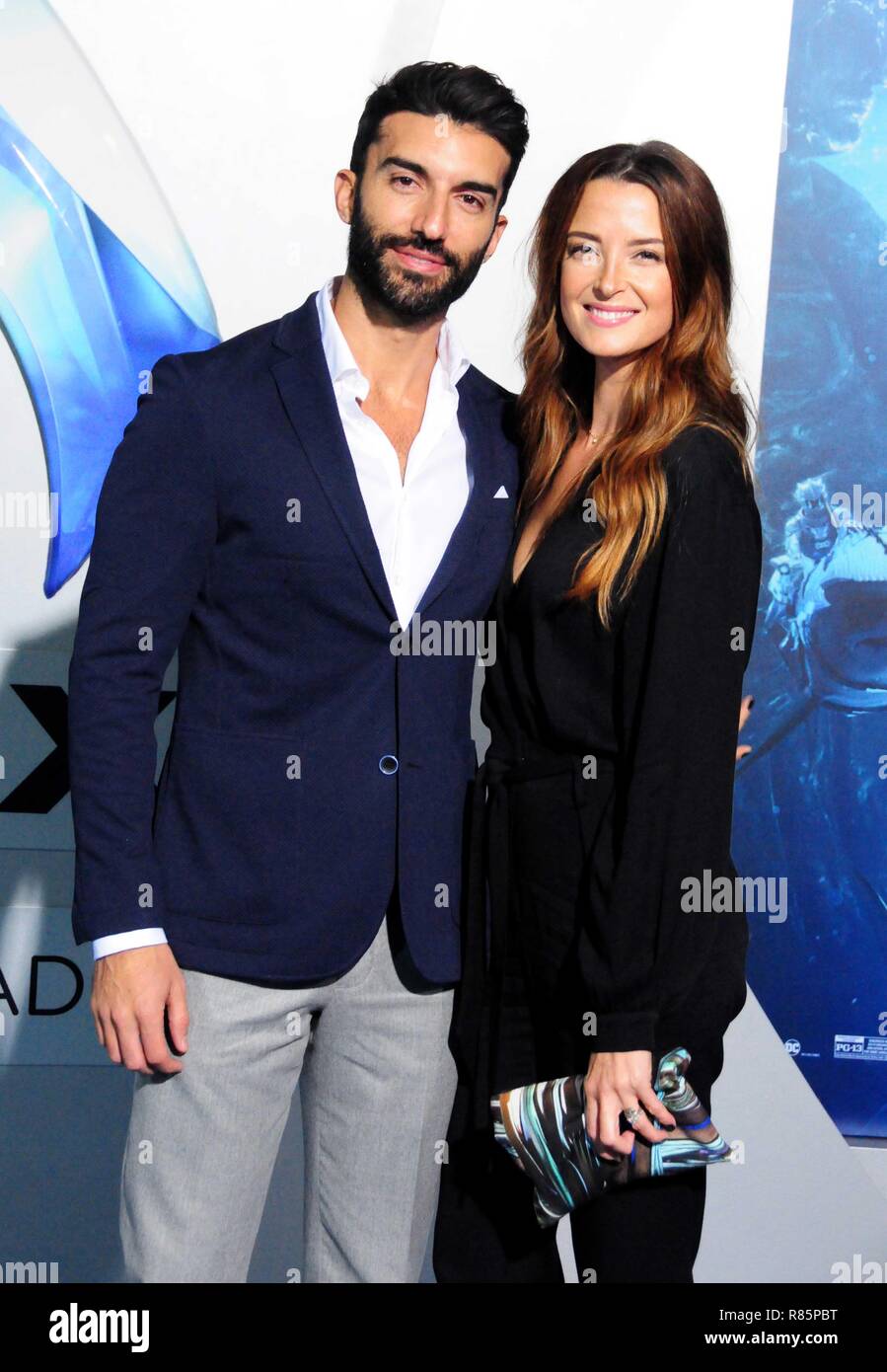 Los Angeles Usa 12th Dec 18 Actor Justin Baldoni And Wife Actress Emily Baldoni Attend The Premiere Of Warner Bros Pictures Aquaman On December 12 18 At Tcl Chinese Theatre In Hollywood
