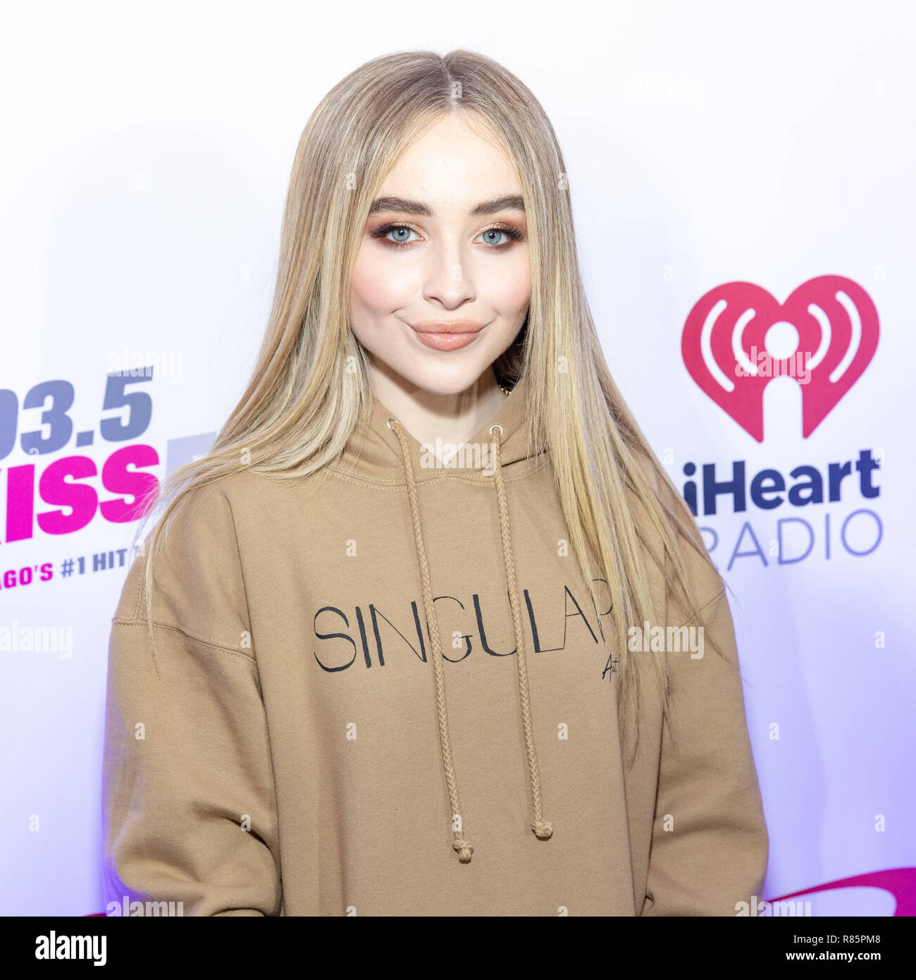 December 12, 2018 - Rosemont, Illinois, U.S - SABRINA CARPENTER poses ...