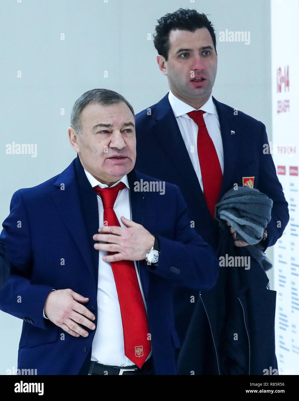 Moscow Russia December 13 2018 Arkady Rotenberg L!    With Nephew - 