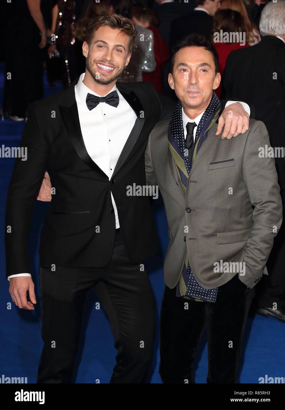 December 12, 2018 - London, United Kingdom - Matt Law and Bruno Tonioli are seen during the Mary Poppins Returns, UK Premiere at the Royal Albert Hall, Kensington in London. (Credit Image: © Keith Mayhew/SOPA Images via ZUMA Wire) Stock Photo