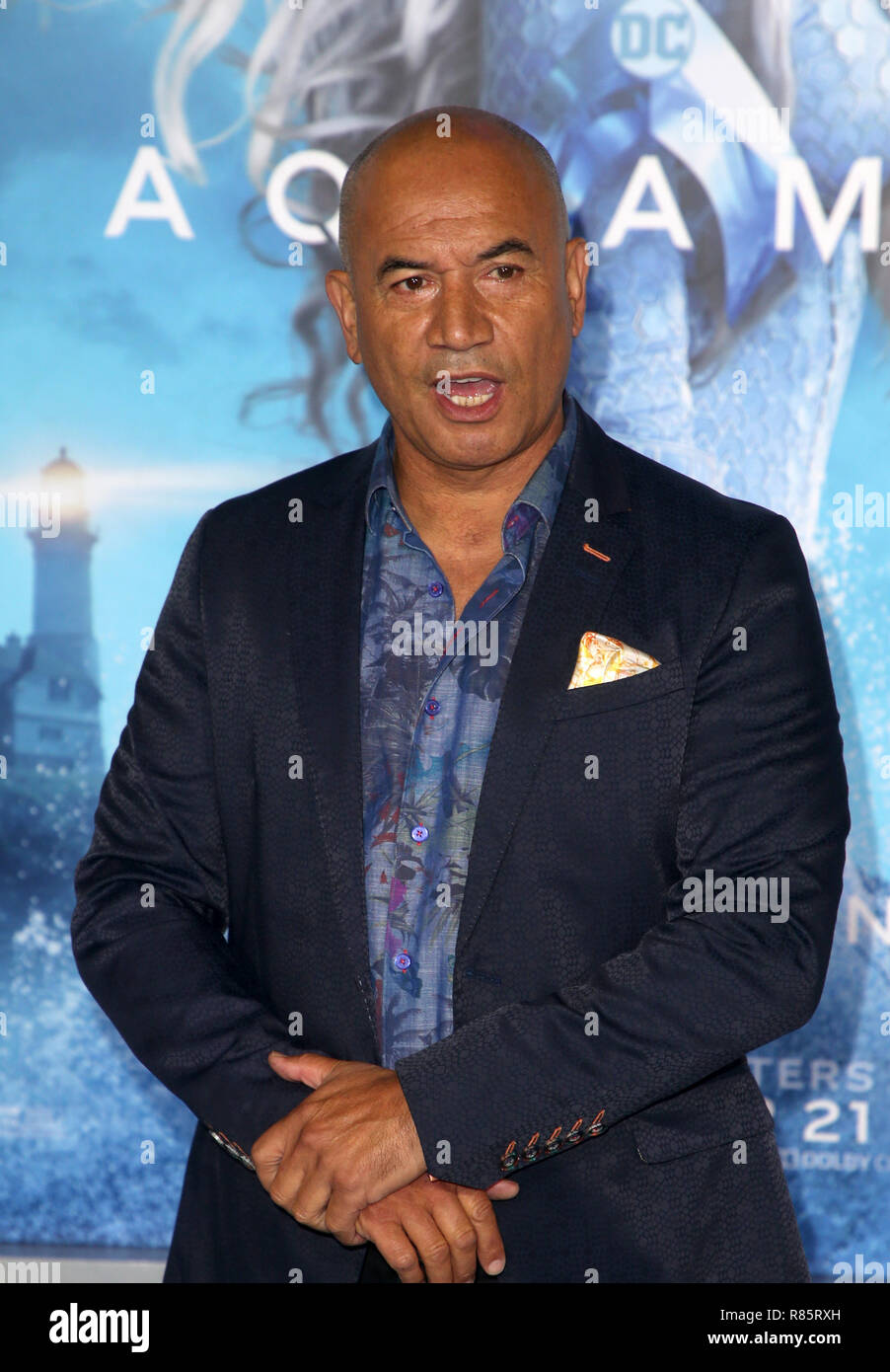 HOLLYWOOD, CA - DECEMBER 12: Temuera Morrison, at Premiere Of Warner