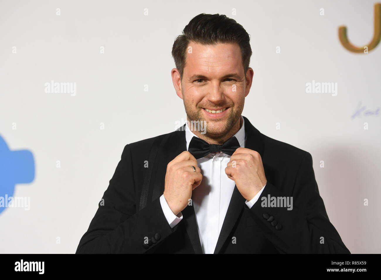 12 December 2018, Bavaria, München: Matthias Killing, presenter, at the 24th José Carreras Gala. The music show will be broadcast live on SAT.1 Gold. Photo: Tobias Hase/dpa Stock Photo