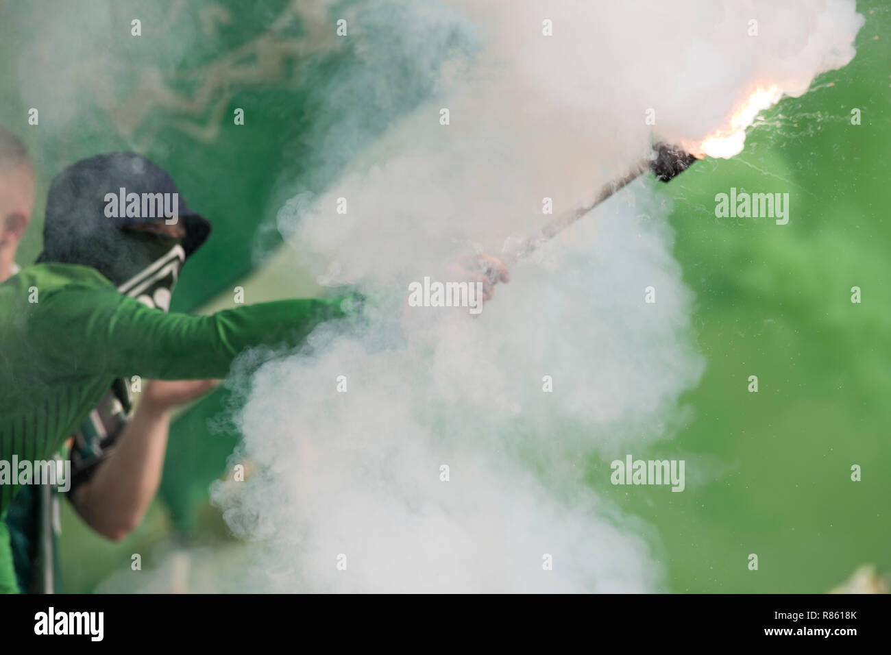 Mainz Deutschland 12th May 2018 Once Again It Was Hot In The Bremen Fan Block In